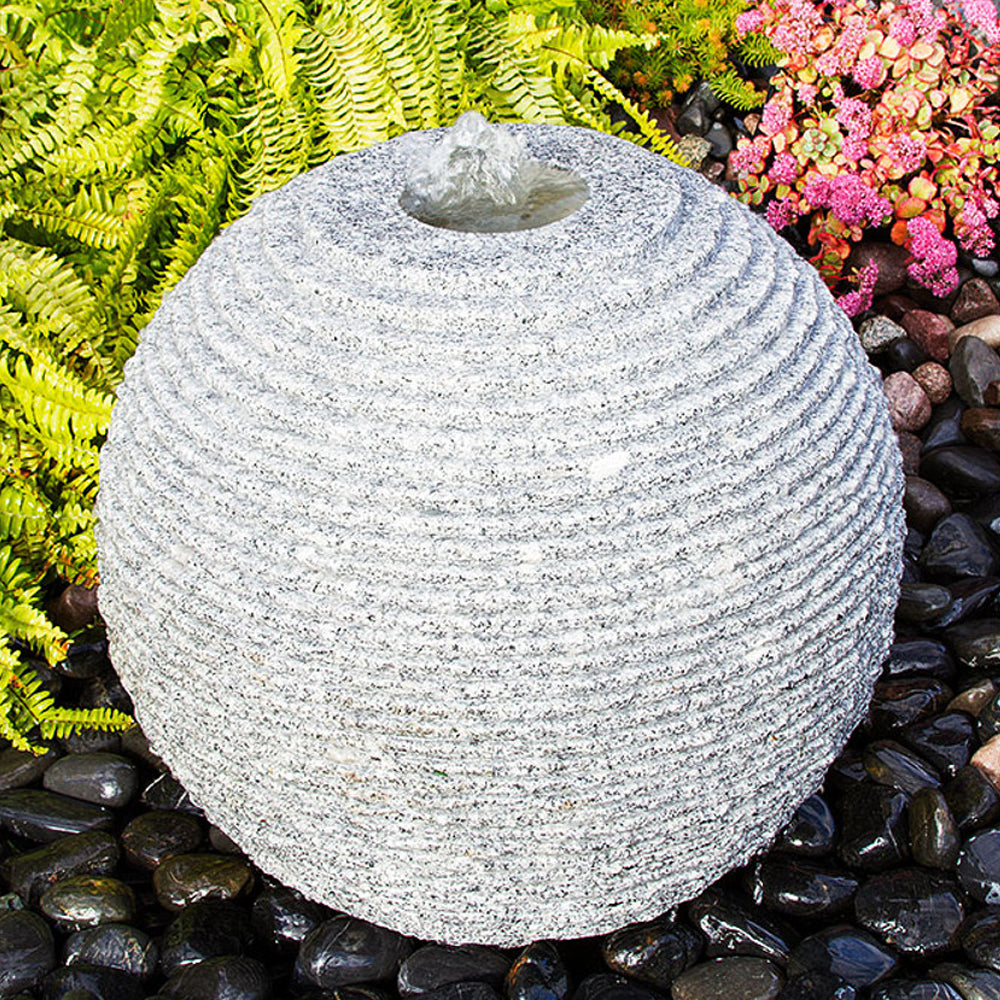 stone fountain granite sphere