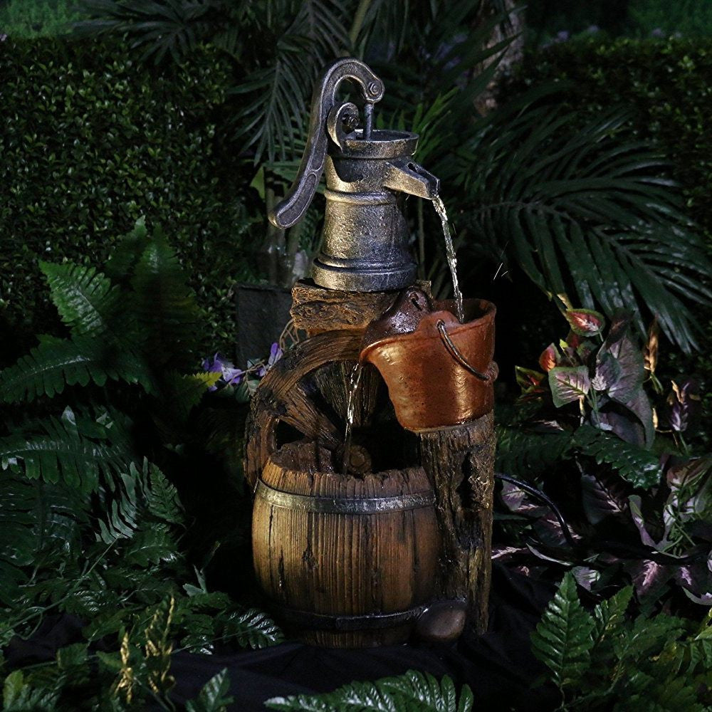 Old Fashion Pump Barrel Fountain