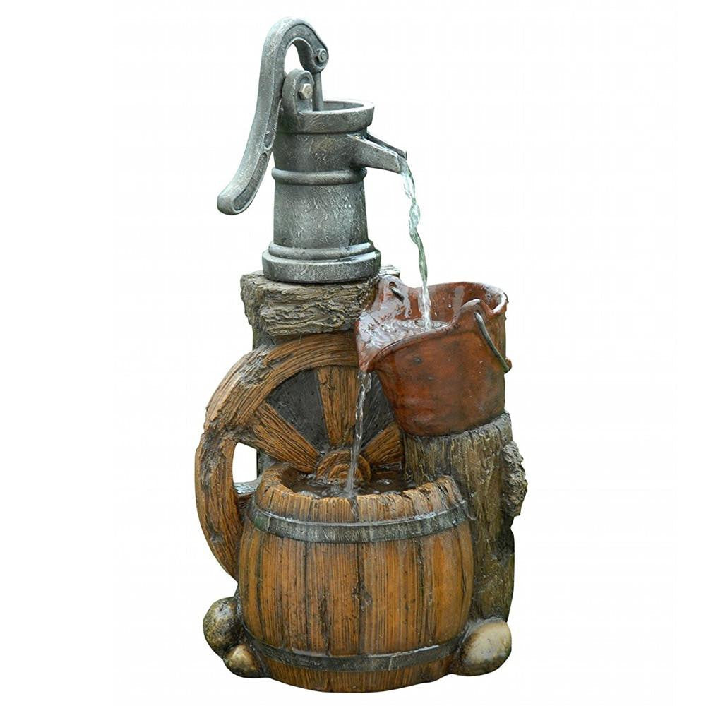 Old Fashion Pump Barrel Fountain