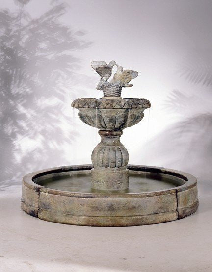 garden fountain stone cascade