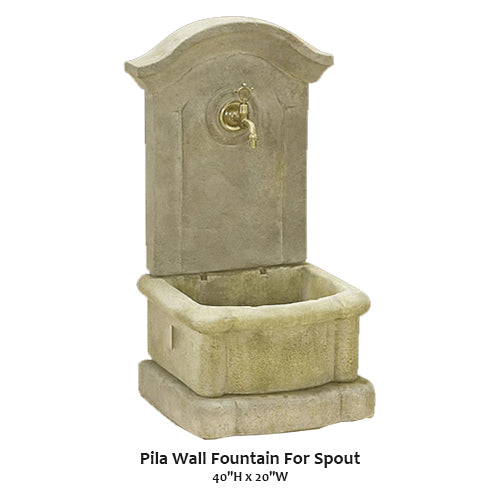 Pila Wall Fountain For Spout