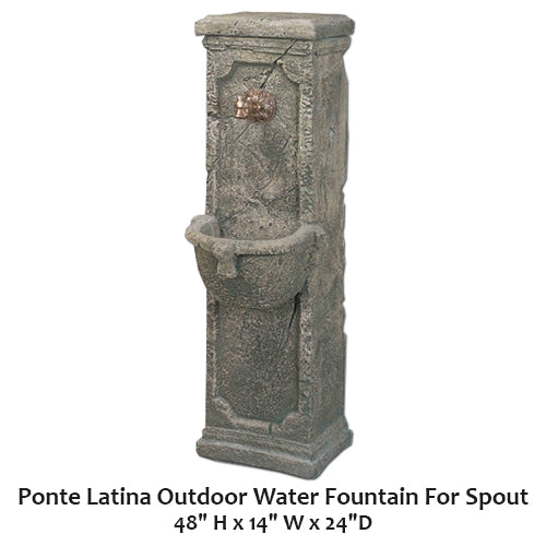 Ponte Latina Outdoor Water Fountain For Spout