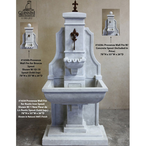 Provenza Wall Fountain For Spouts