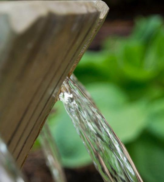 garden fountain stone cascade