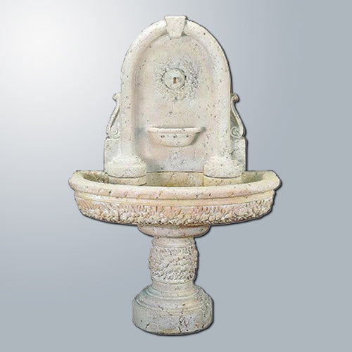 outdoor fountain Robbiana wall