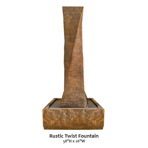 Rustic fountain Rustic Twist Fountain