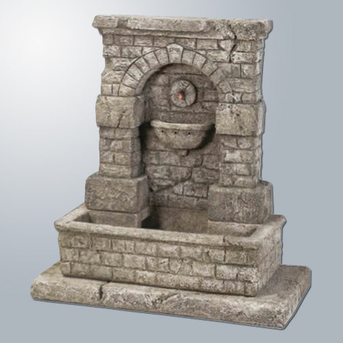 outdoor fountain SPQR step