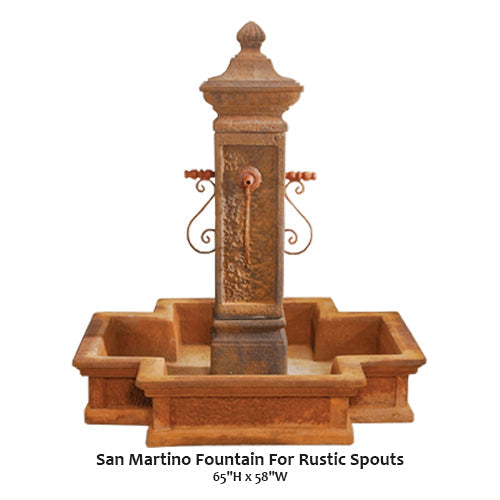 San Martino Fountain For Rustic Spouts