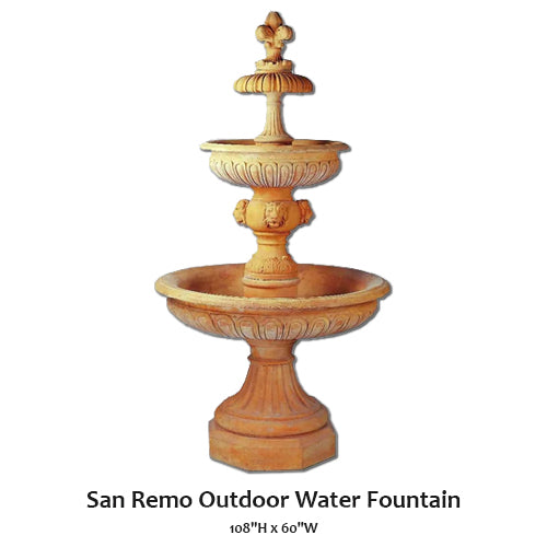 San Remo Outdoor Water Fountain