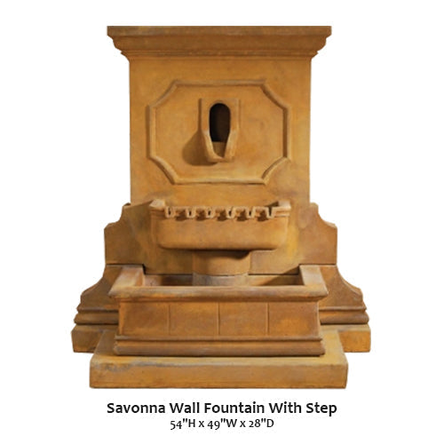 Savonna Wall Fountain With Step