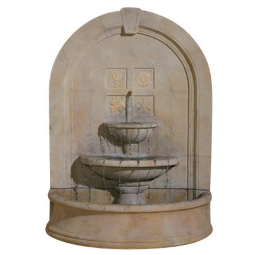 Seasons Change Cast Stone Wall Outdoor Fountain