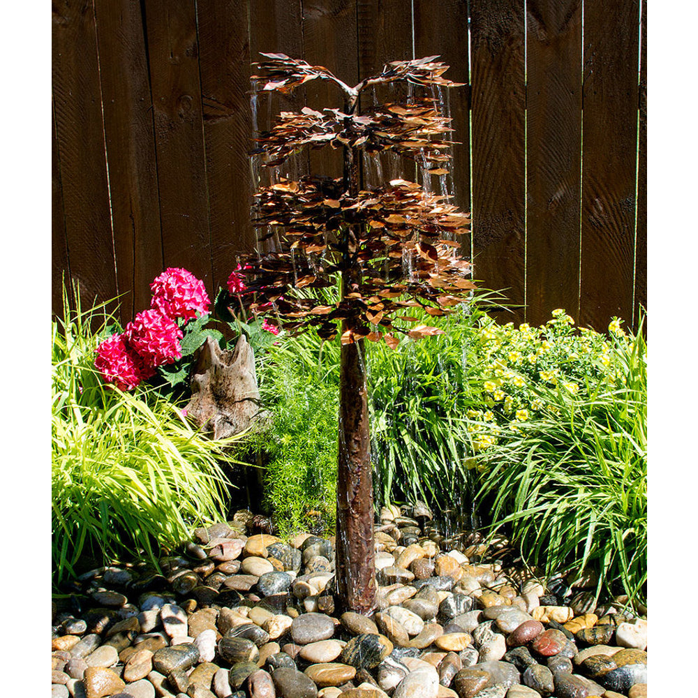 Copper fountain Sequoia tree 40"