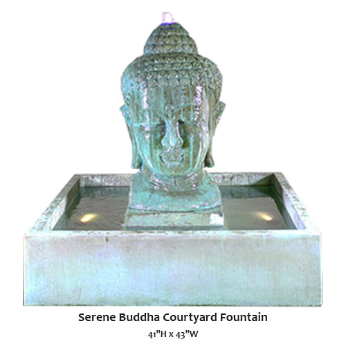 Serene Buddha Courtyard Fountain