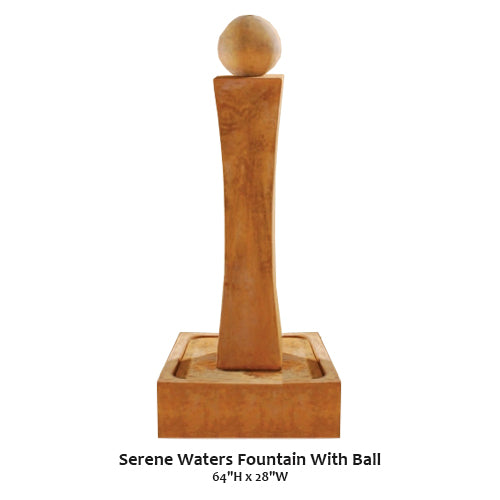 Serene Waters Fountain With Ball