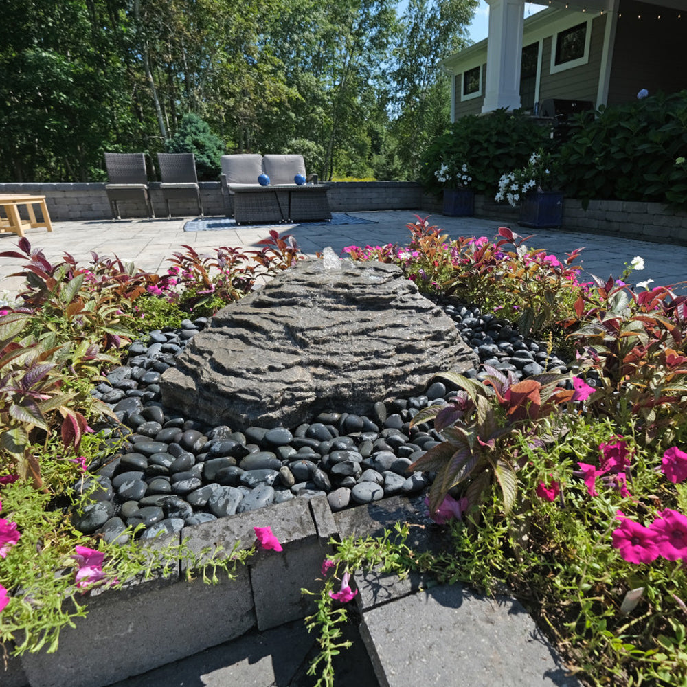 Slate River Falls Stone Fountain