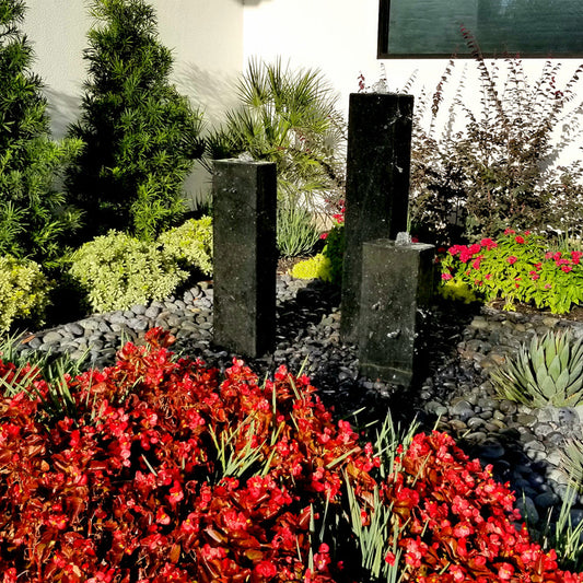 granite fountain black stone