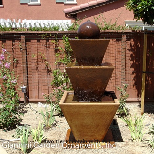 water fountain three tier ball