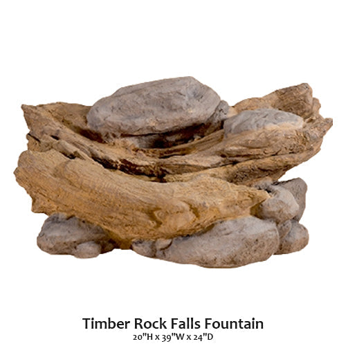 Timber Rock Falls Fountain