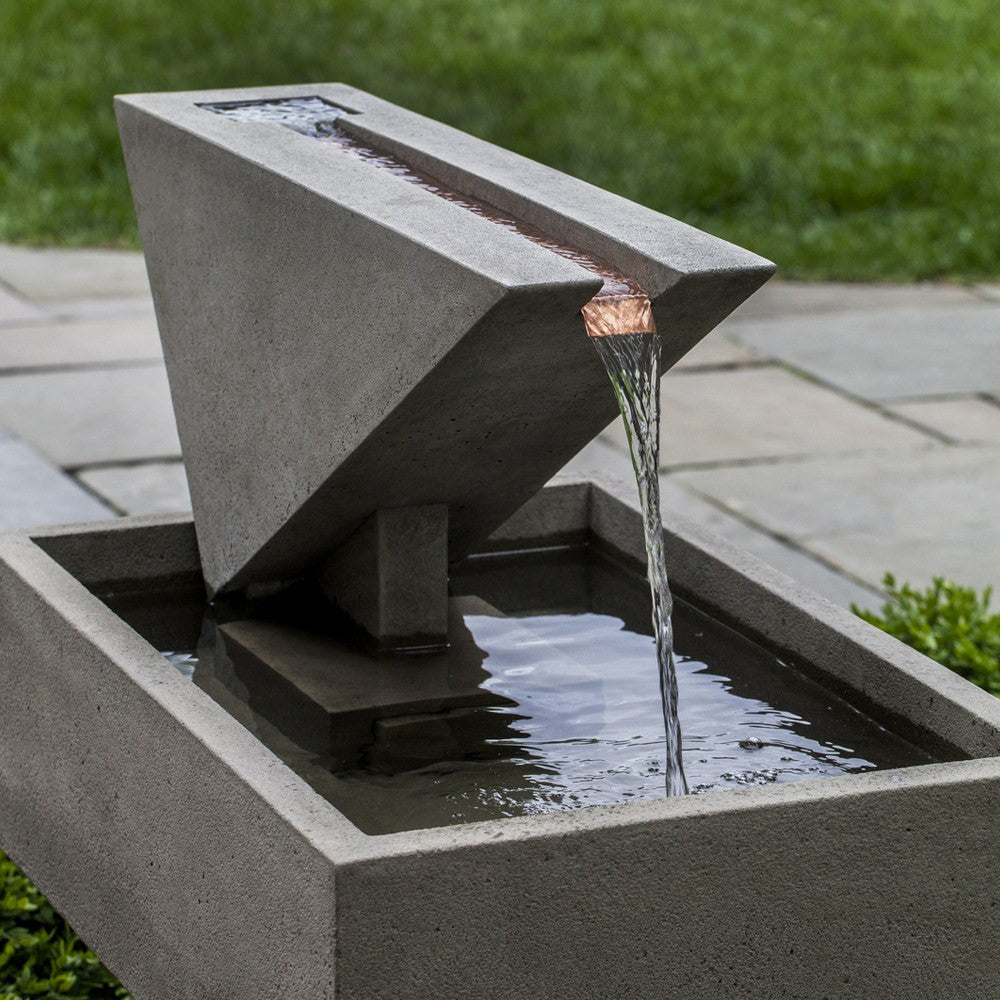 Triad Modern Garden Water Fountain