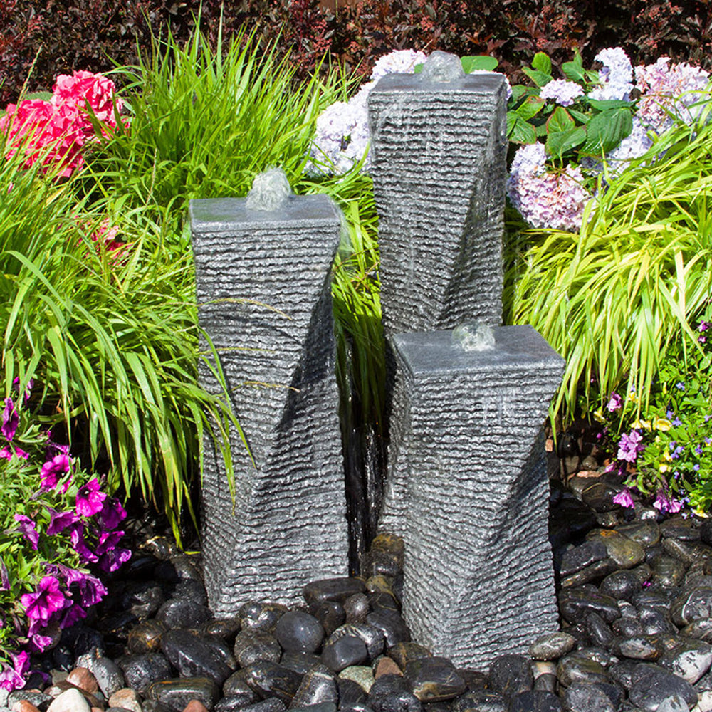 granite fountain triple chiseled