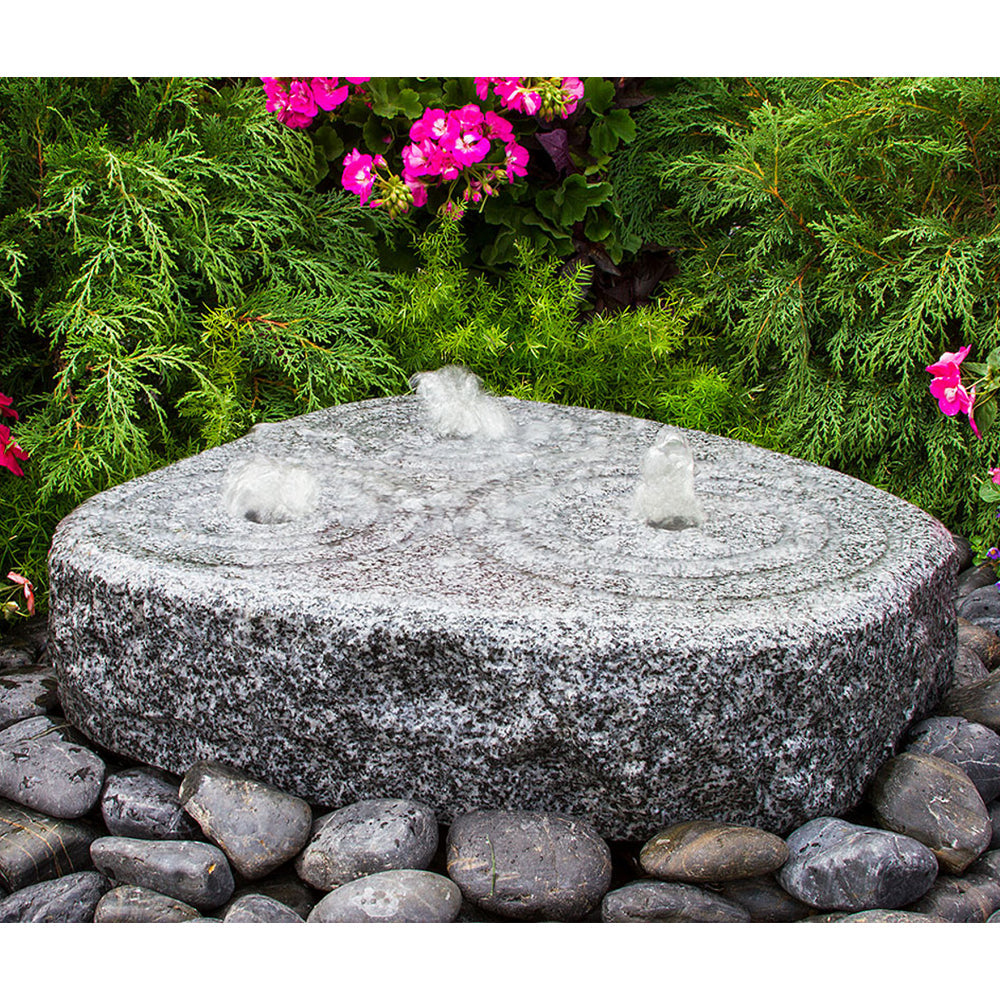 stone fountain triple circle