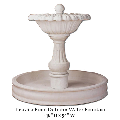 Tuscana Pond Outdoor Water Fountain