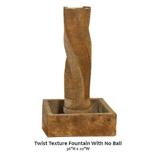 Twist Texture Fountain With No Ball