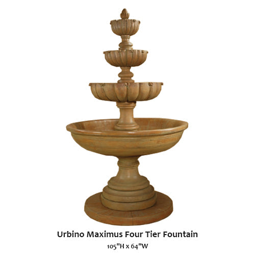 Urbino Maximus Four Tier Fountain