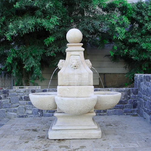 outdoor fountain venetian lion