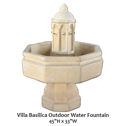 Villa Basilica Outdoor Water Fountain