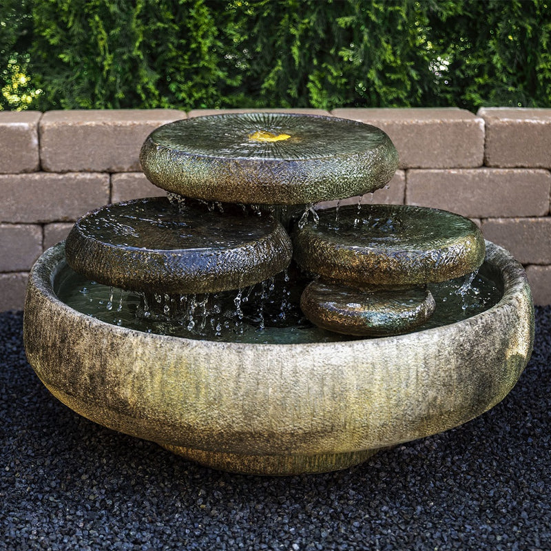 garden fountain Water Lilies Henri