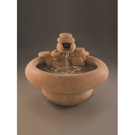 Large Serenity Cast Stone Garden Fountain