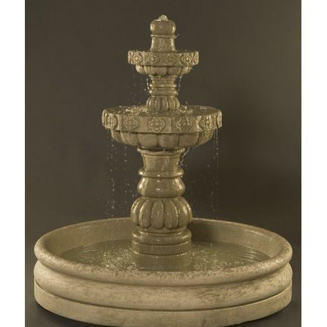 Margarita 2 Tier Garden Fountain With 46 Inch Basin