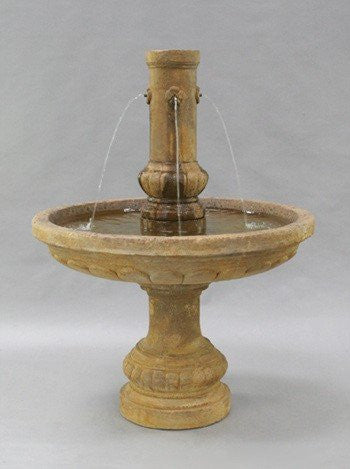 Athenian Cast Stone Garden Fountain With Pool