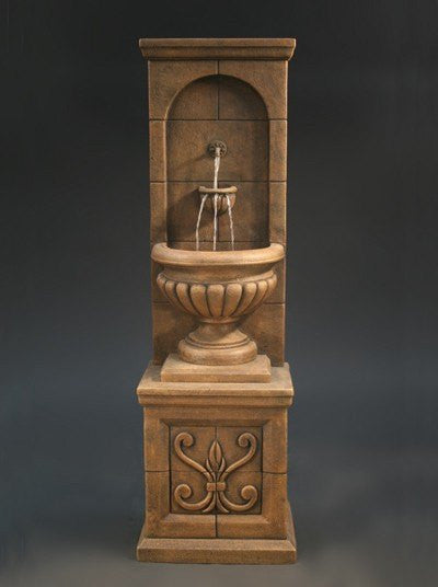 Vestibule Wall Cast Stone Outdoor Fountain