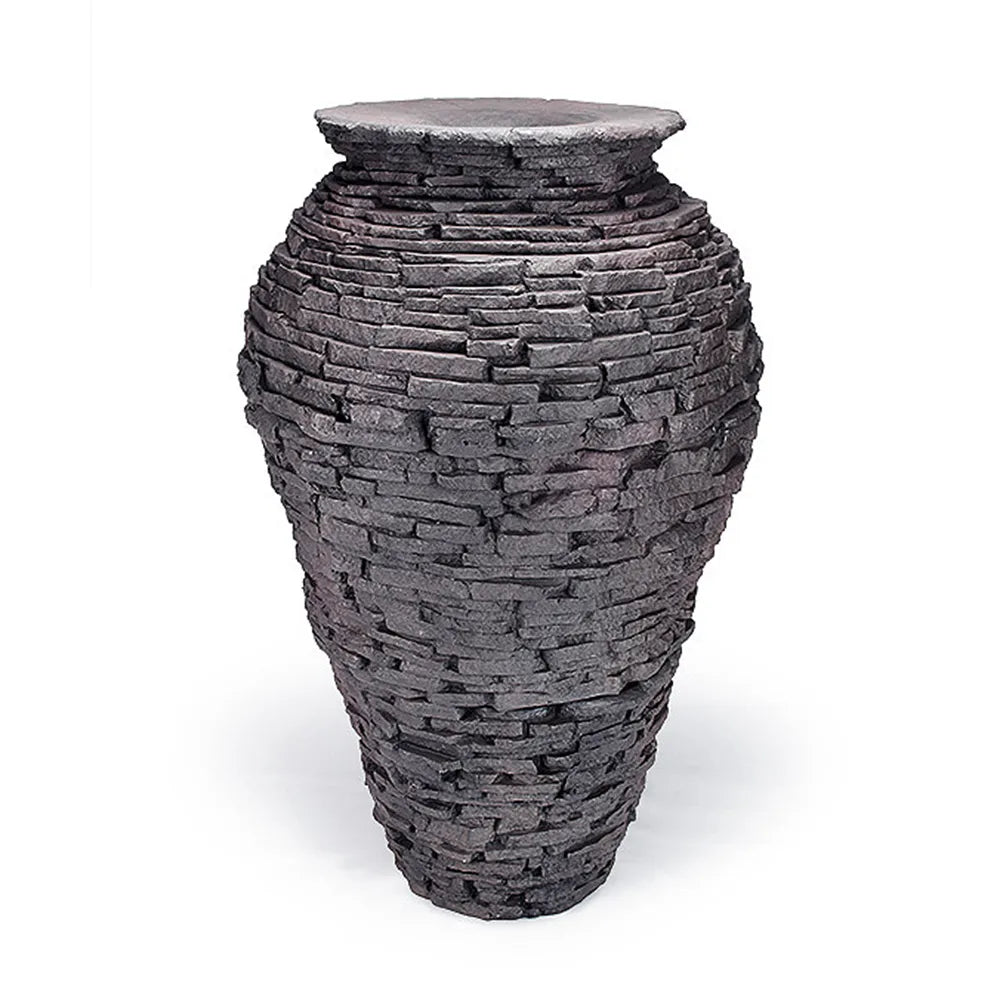 Stacked Slate Urns