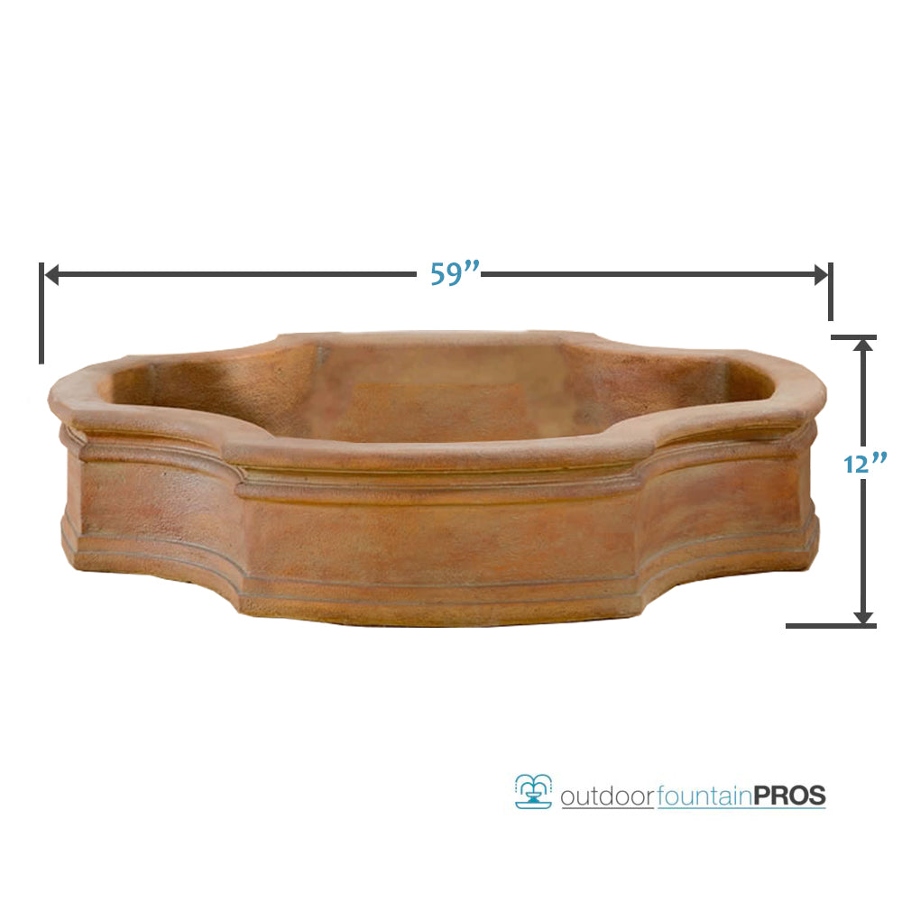 Giannini Monaco Fountain Basin | 59" Diameter