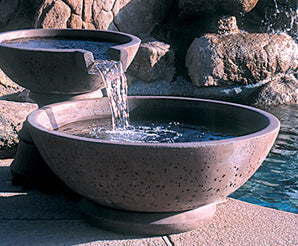 garden fountain Concrete Scupper Wok