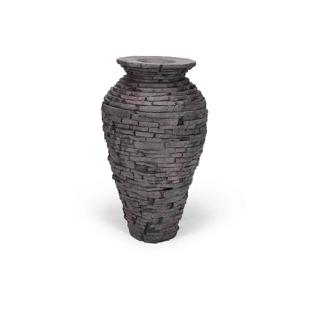 Stacked Slate Urns